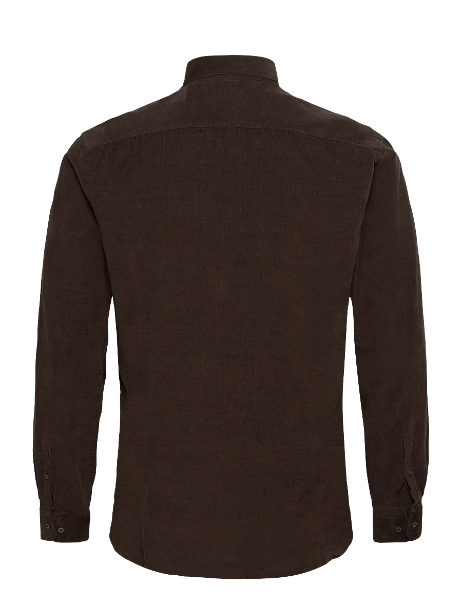 Lindbergh Black - ?1927: Cashmere touch corduroy shi - cordhemden - black olive - 2
