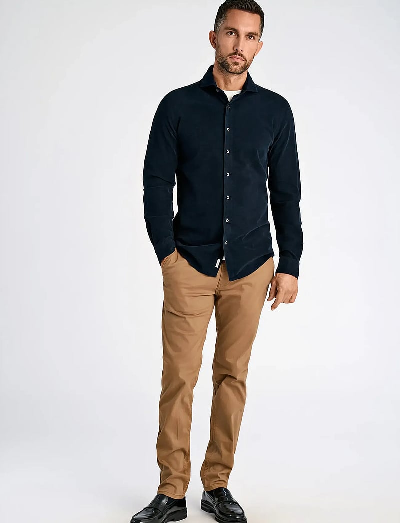 Lindbergh Black - ?1927: Cashmere touch corduroy shi - velvet särgid - navy - 0