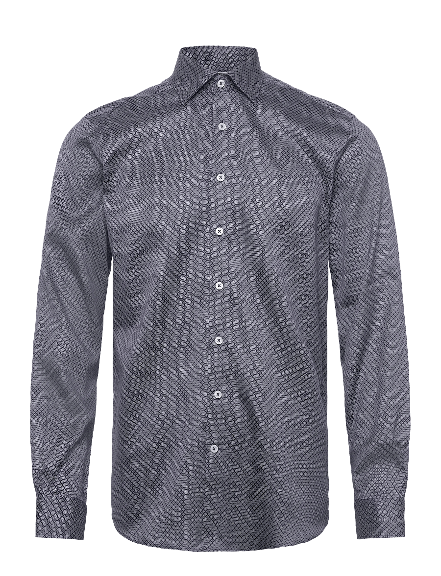 Lindbergh Black - 1927: AOP shirt WF L/S - hemden mit muster - dk blue - 0