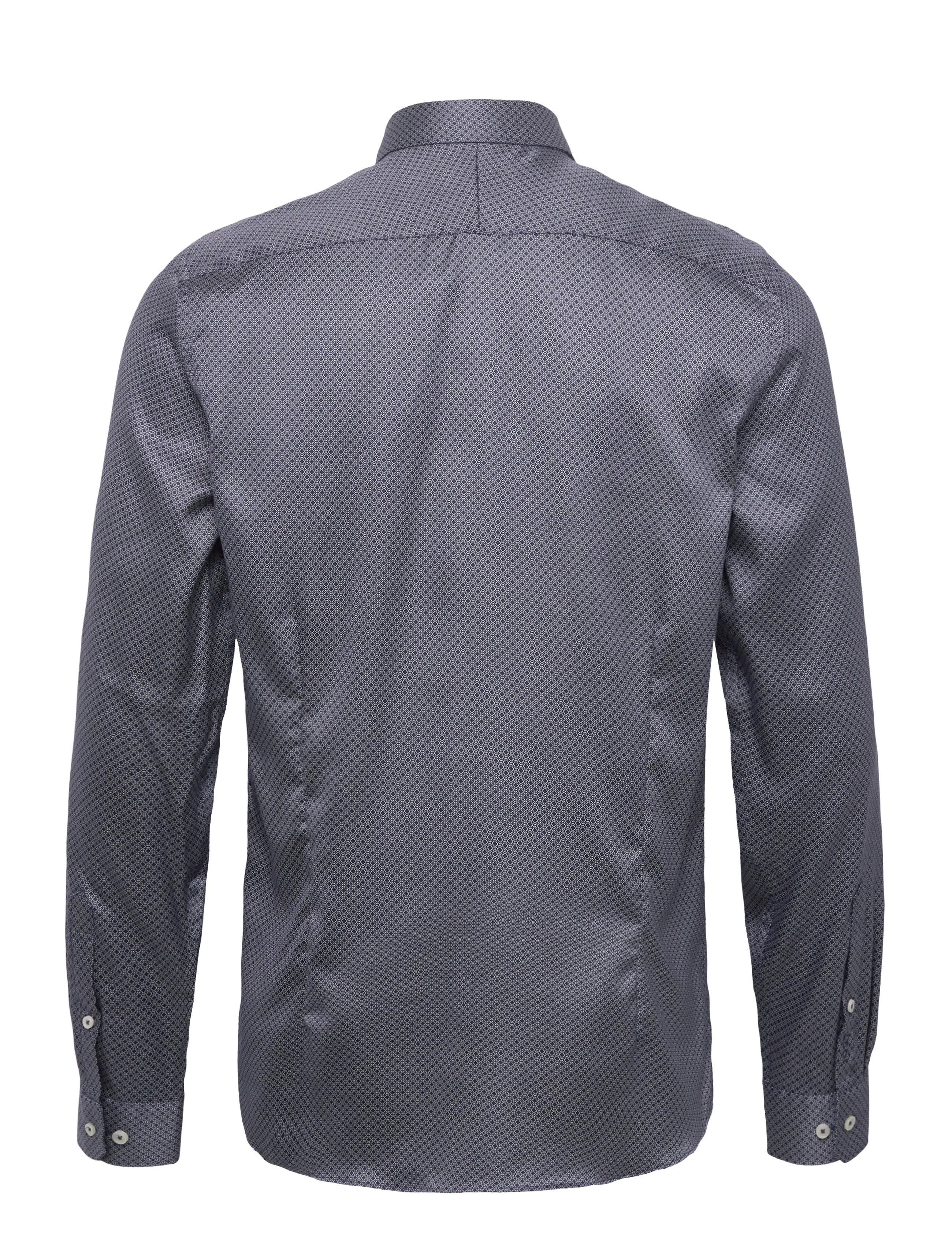 Lindbergh Black - 1927: AOP shirt WF L/S - hemden mit muster - dk blue - 1