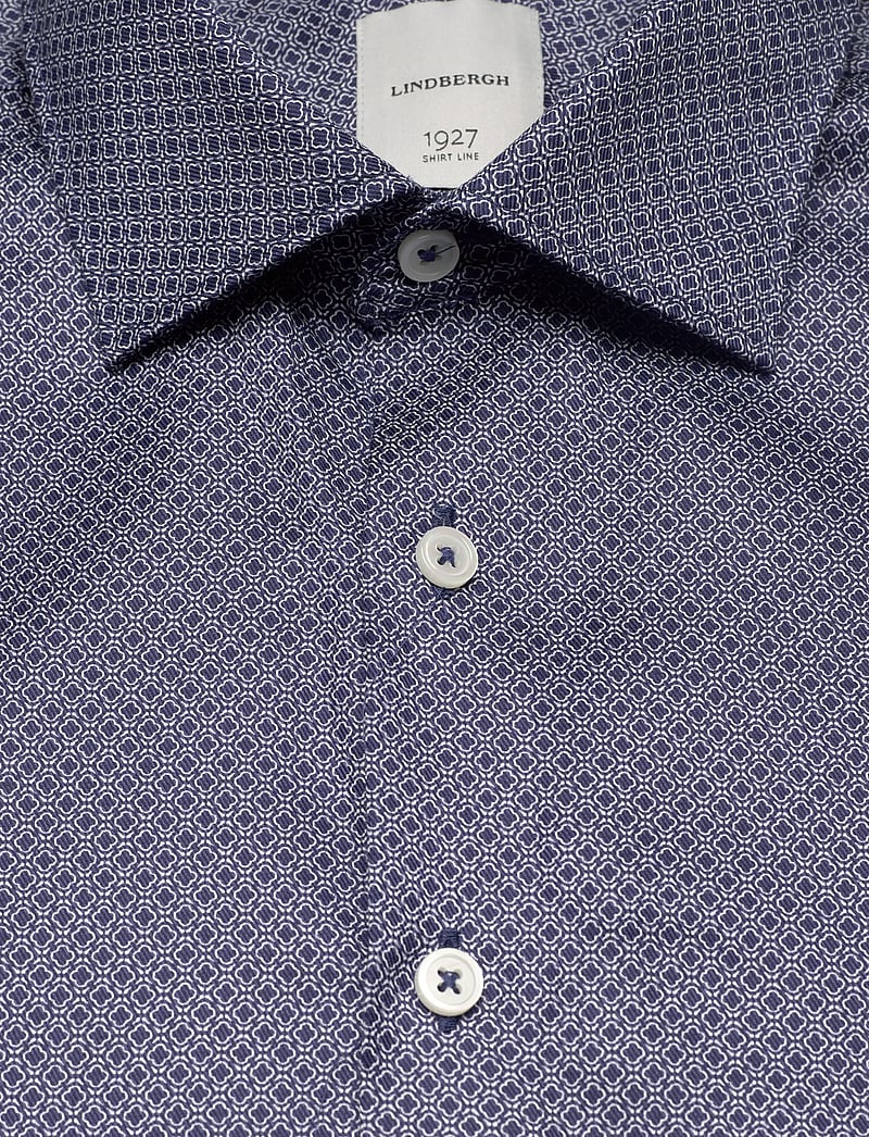 Lindbergh Black - 1927: AOP shirt WF L/S - hemden mit muster - dk blue - 2