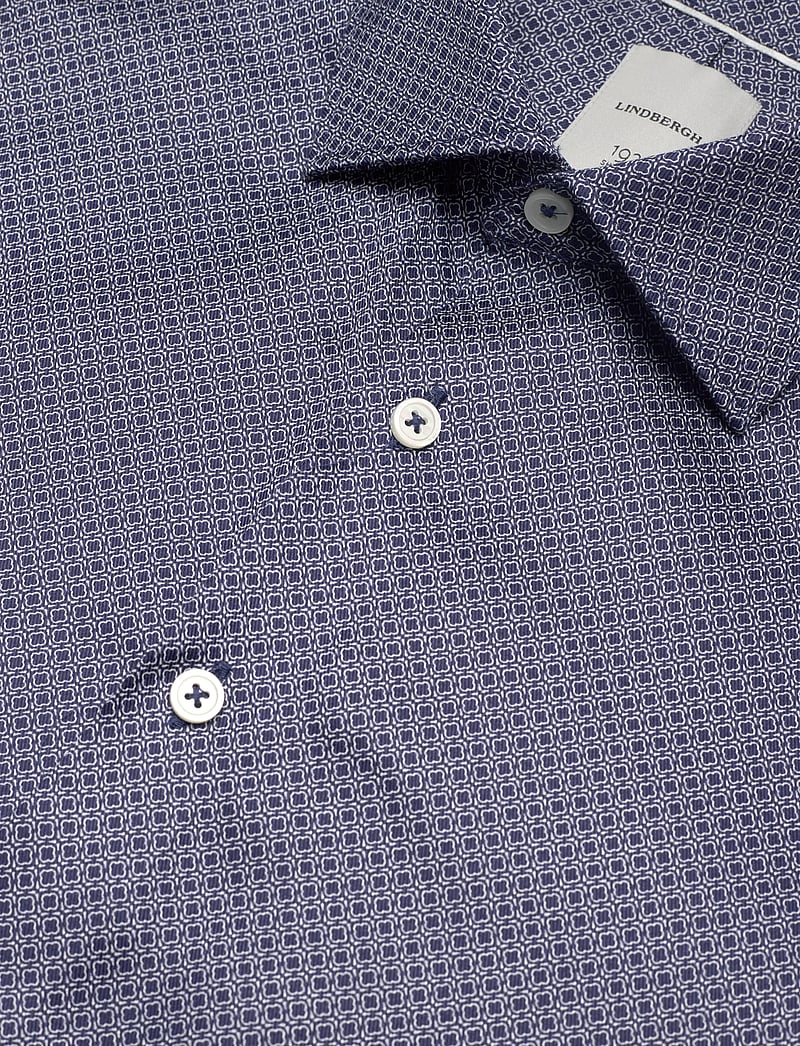 Lindbergh Black - 1927: AOP shirt WF L/S - hemden mit muster - dk blue - 3