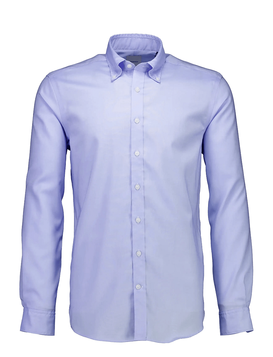 Lindbergh Black - 1927: Pinpoint oxford shirt WF L/S - oxford-skjortor - lt blue - 0