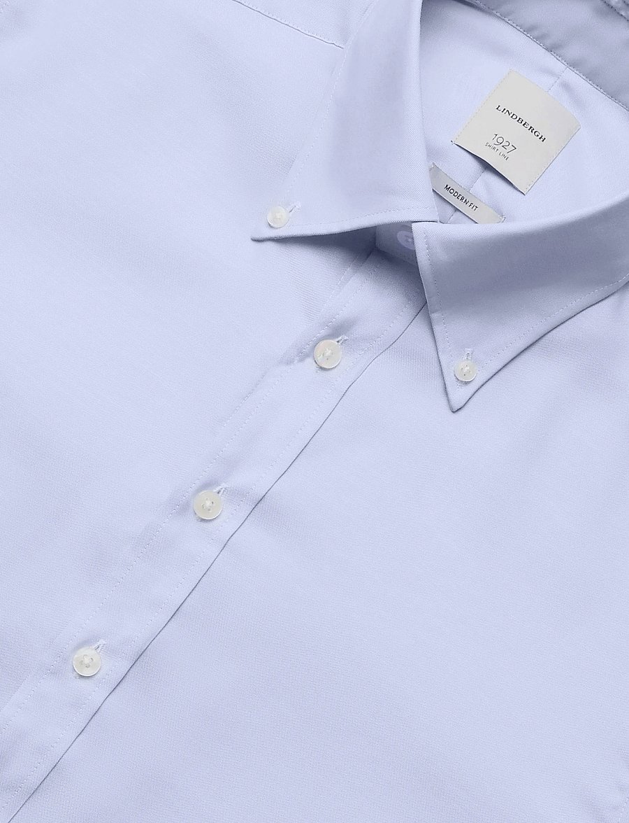 Lindbergh Black - 1927: Pinpoint oxford shirt WF L/S - oxford-hemden - lt blue - 2