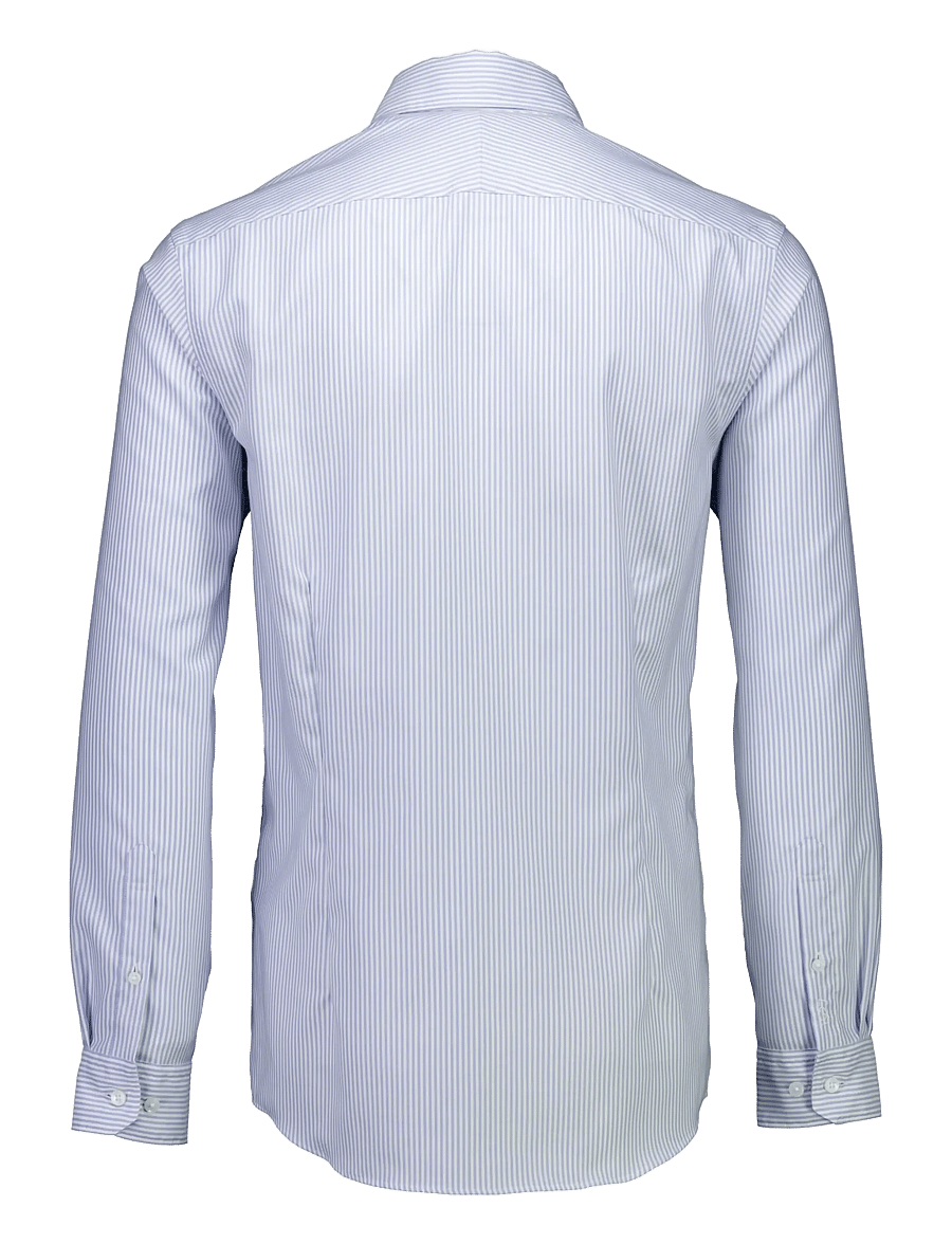 Lindbergh Black - 1927: Pinpoint oxford shirt WF L/S - oxford shirts - lt blue stripe - 2