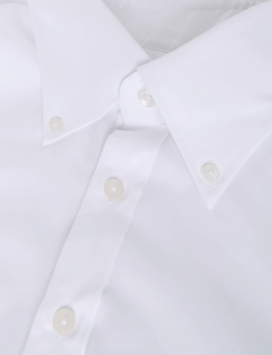 Lindbergh Black - 1927: Pinpoint oxford shirt WF L/S - oksfordo marškiniai - white - 2