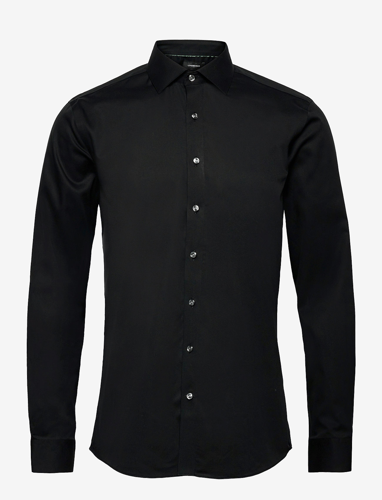 Lindbergh Black - Technical :Cut away collar, tailor - kostymskjortor - black - 1