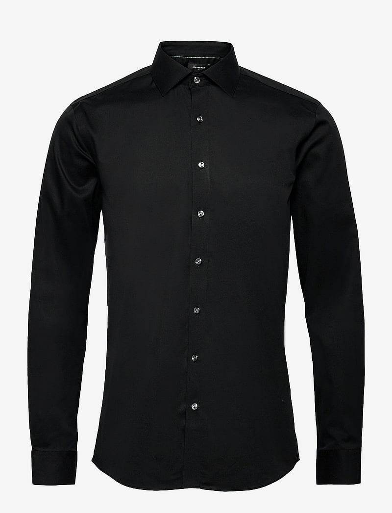 Lindbergh Black - Technical :Cut away collar, tailor - kostymskjortor - black - 1