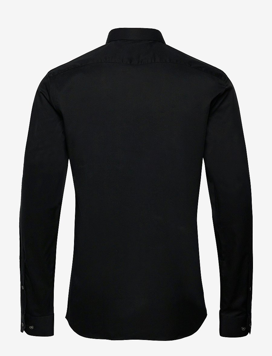 Lindbergh Black - Technical :Cut away collar, tailor fit cotton shirt, WF LS - formelle skjorter - black - 2