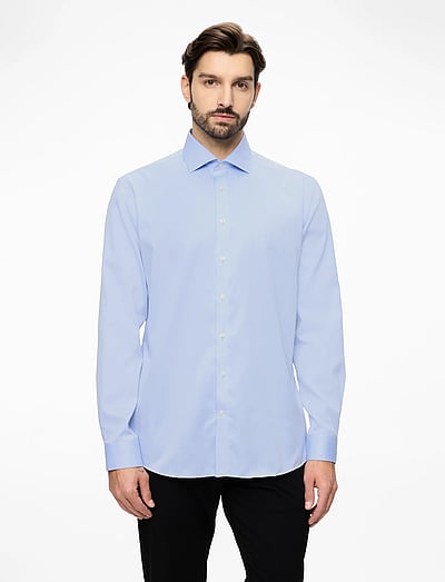Technical :Cut Away Collar, Tailor Fit Cotton Shirt, Wf Ls - Business Skjorter