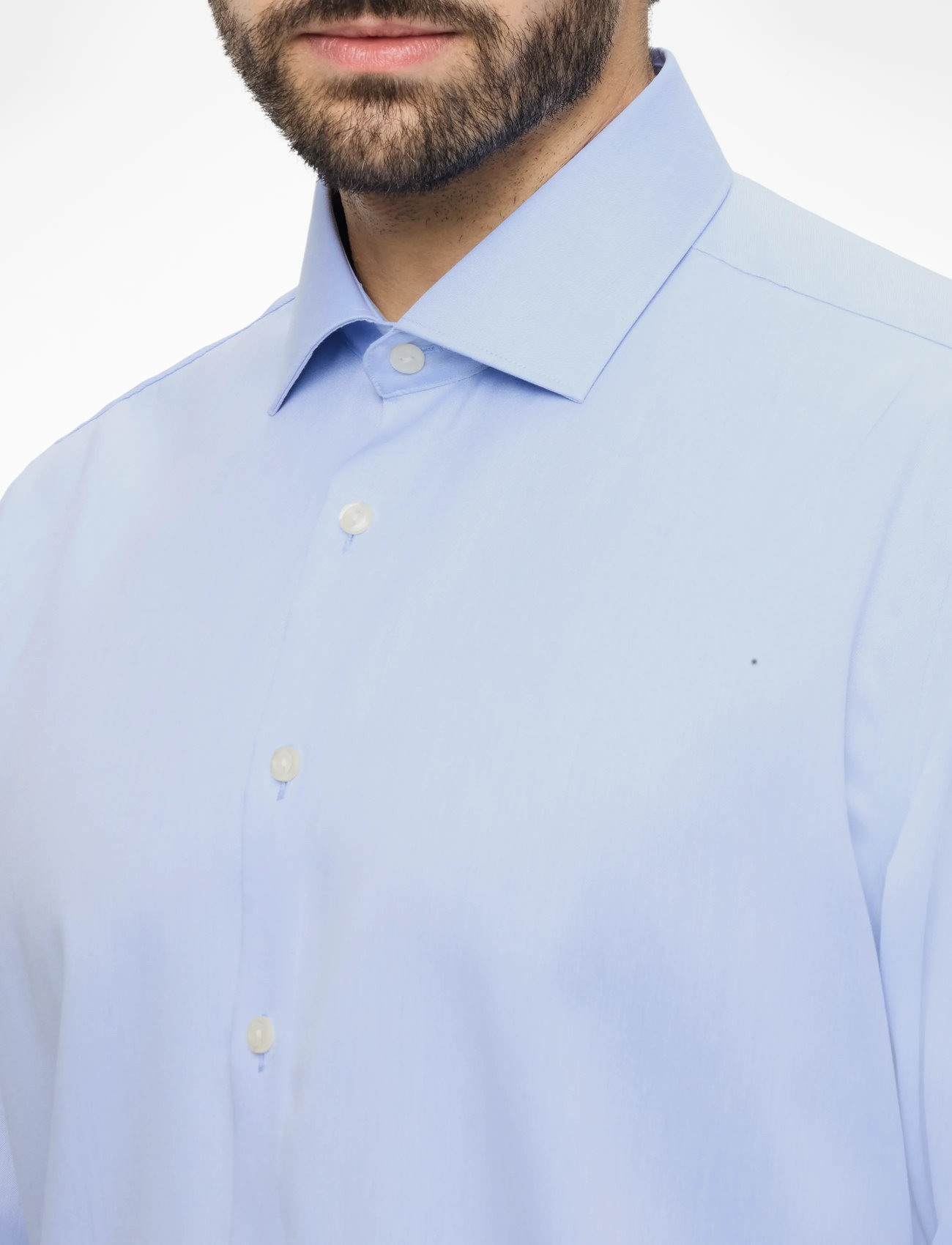 Lindbergh Black - Technical :Cut away collar, tailor - kostymskjortor - light blue - 5