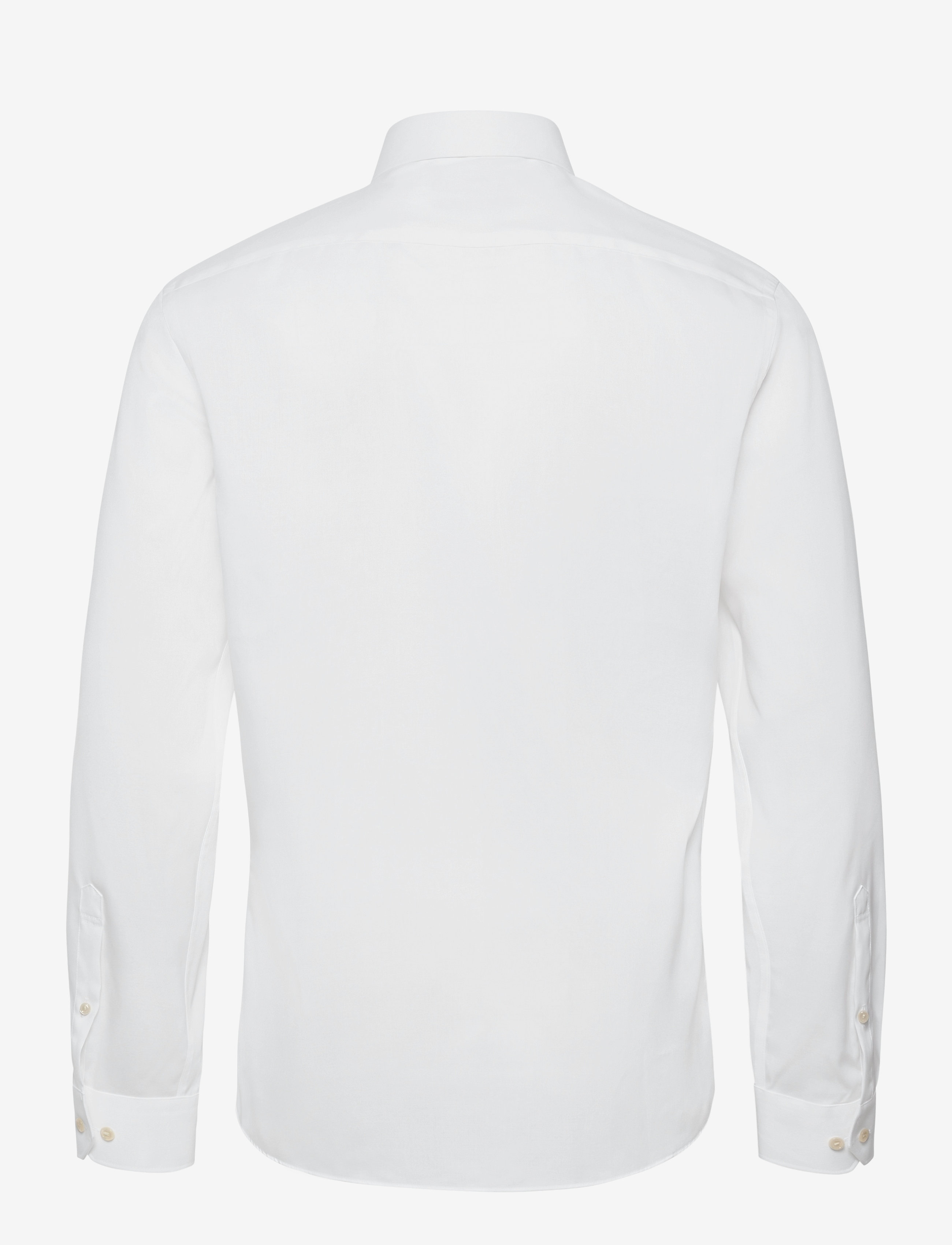 Lindbergh Black - Technical :Cut away collar, tailor fit cotton shirt, WF LS - formal shirts - white - 2