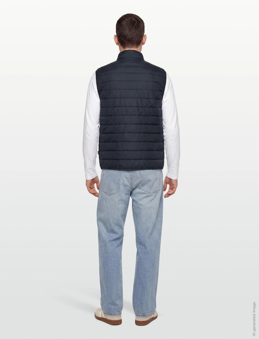 Lindbergh Black - ?Light padded zip through vest - westen - dk navy - 4