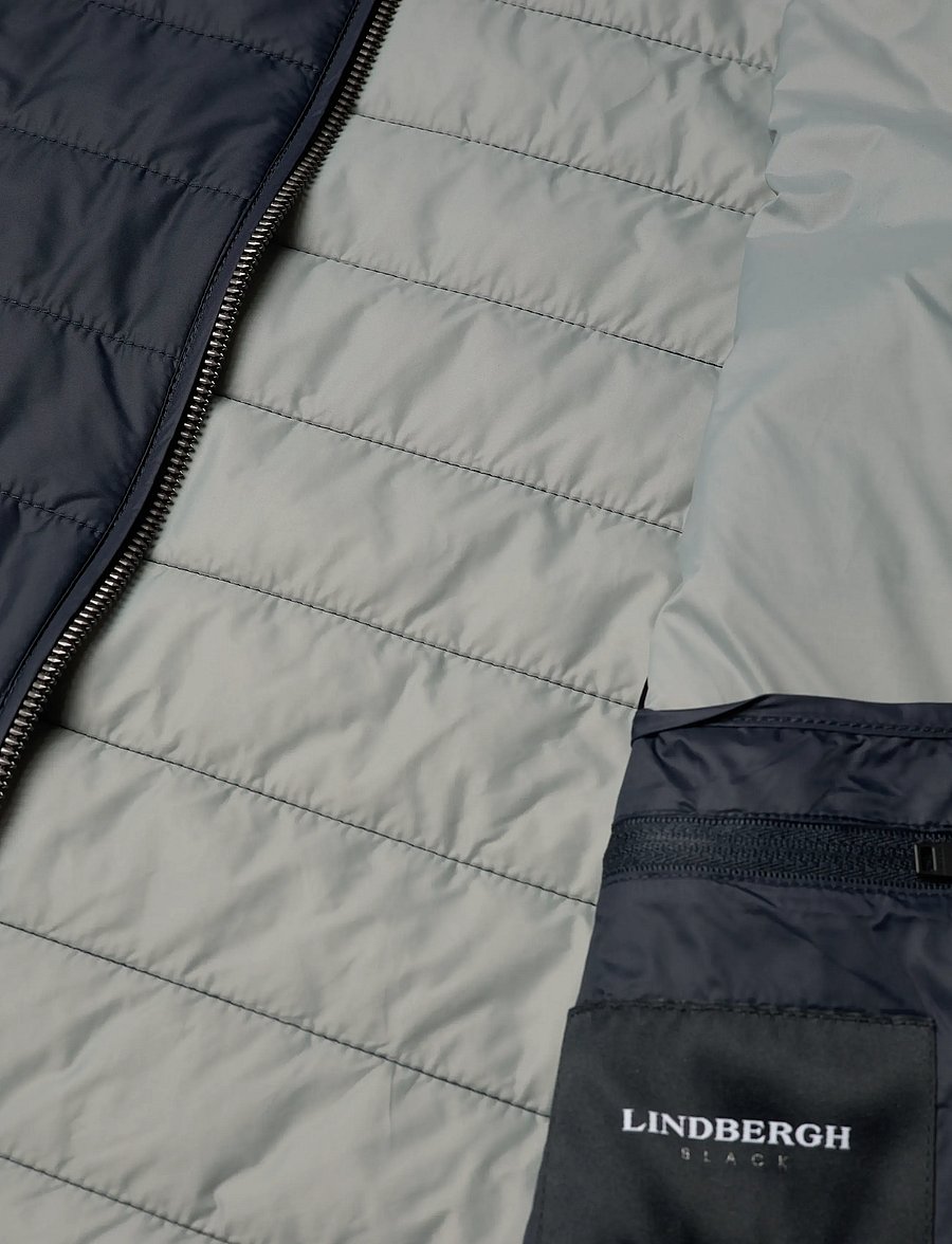 Lindbergh Black - ?Light padded zip through vest - westen - dk navy - 4