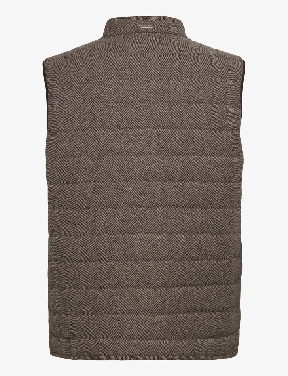 Lindbergh Black - Light padded zip through vest - västar - brown mel - 2