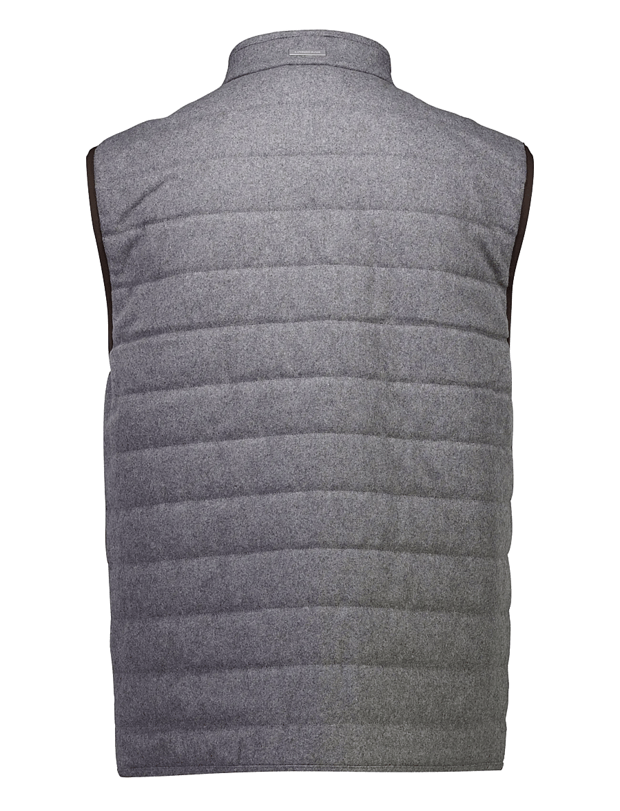 Lindbergh Black - Light padded zip through vest - vests - grey mel - 2