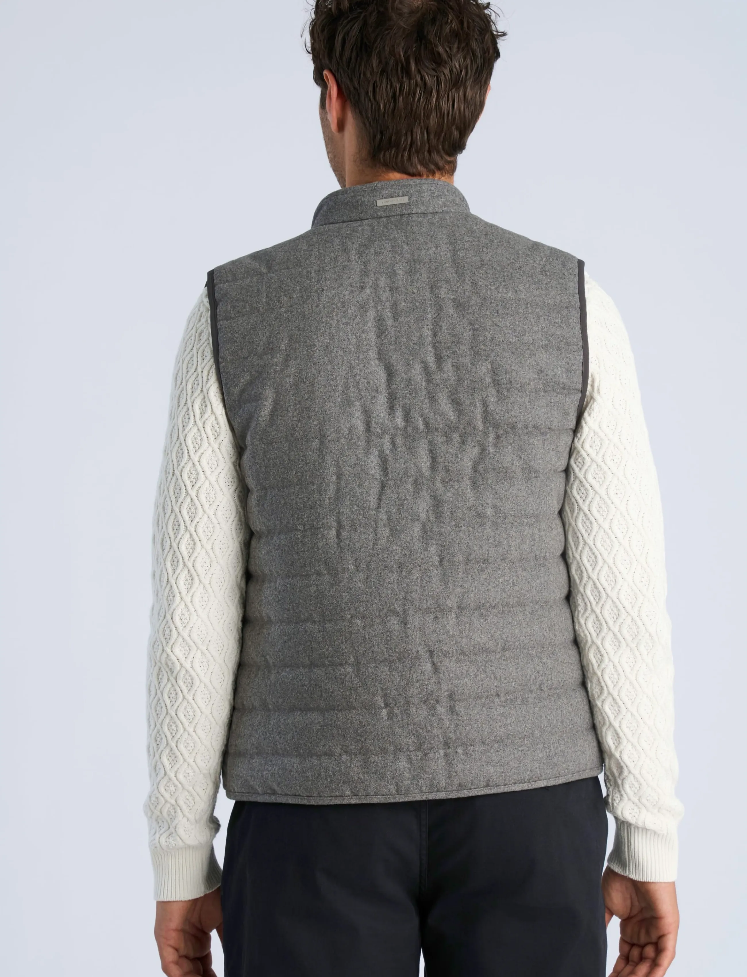Lindbergh Black - Light padded zip through vest - vests - grey mel - 4