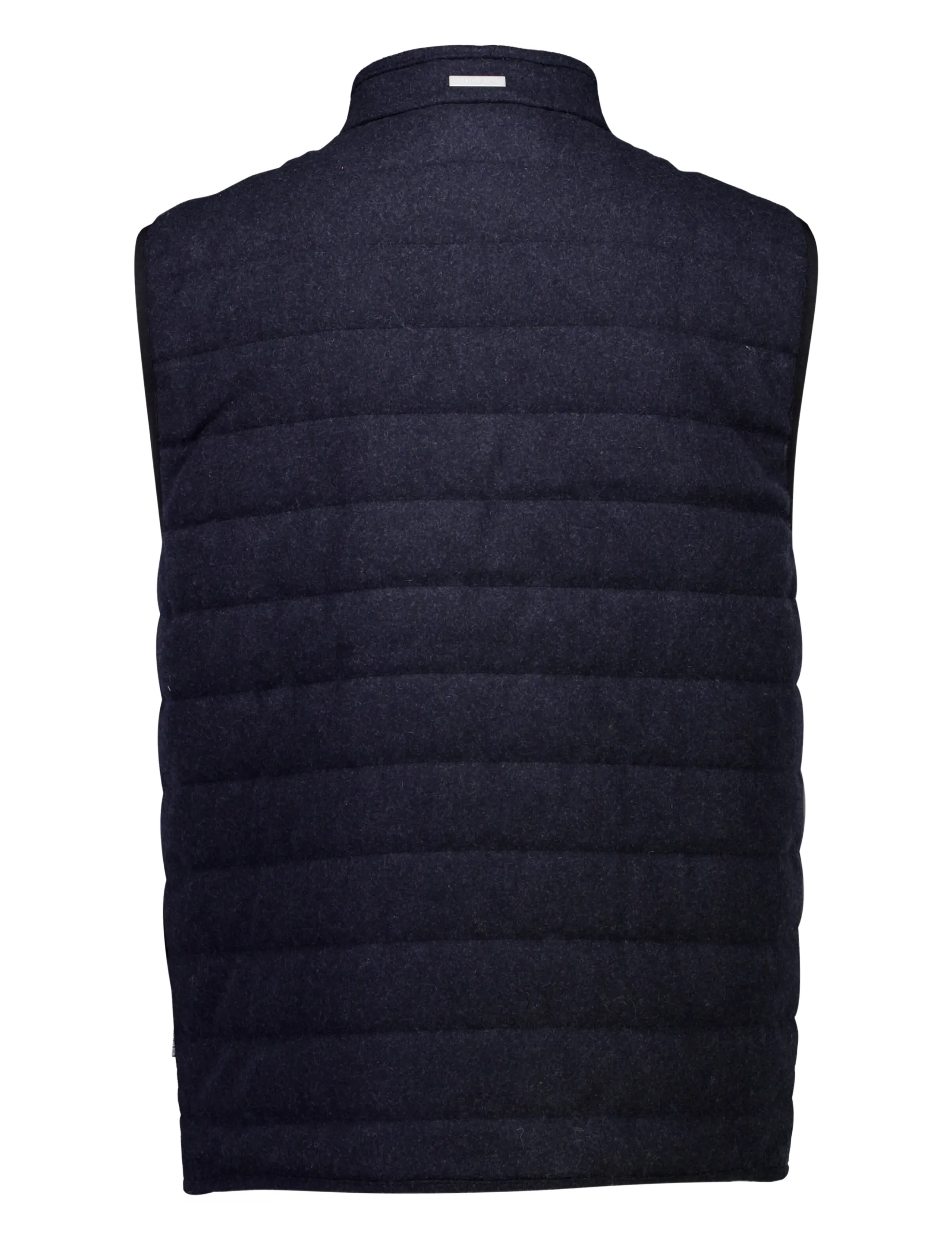 Lindbergh Black - Light padded zip through vest - navy mel - 2