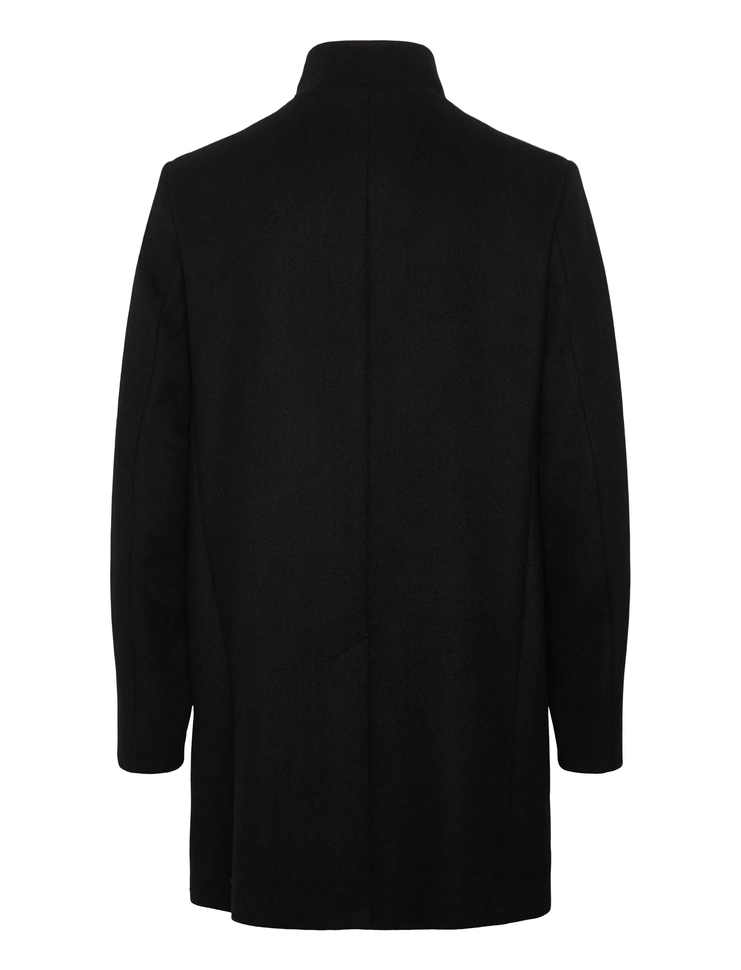 Lindbergh Black - Detachable collar wool coat - wollmäntel - black - 1
