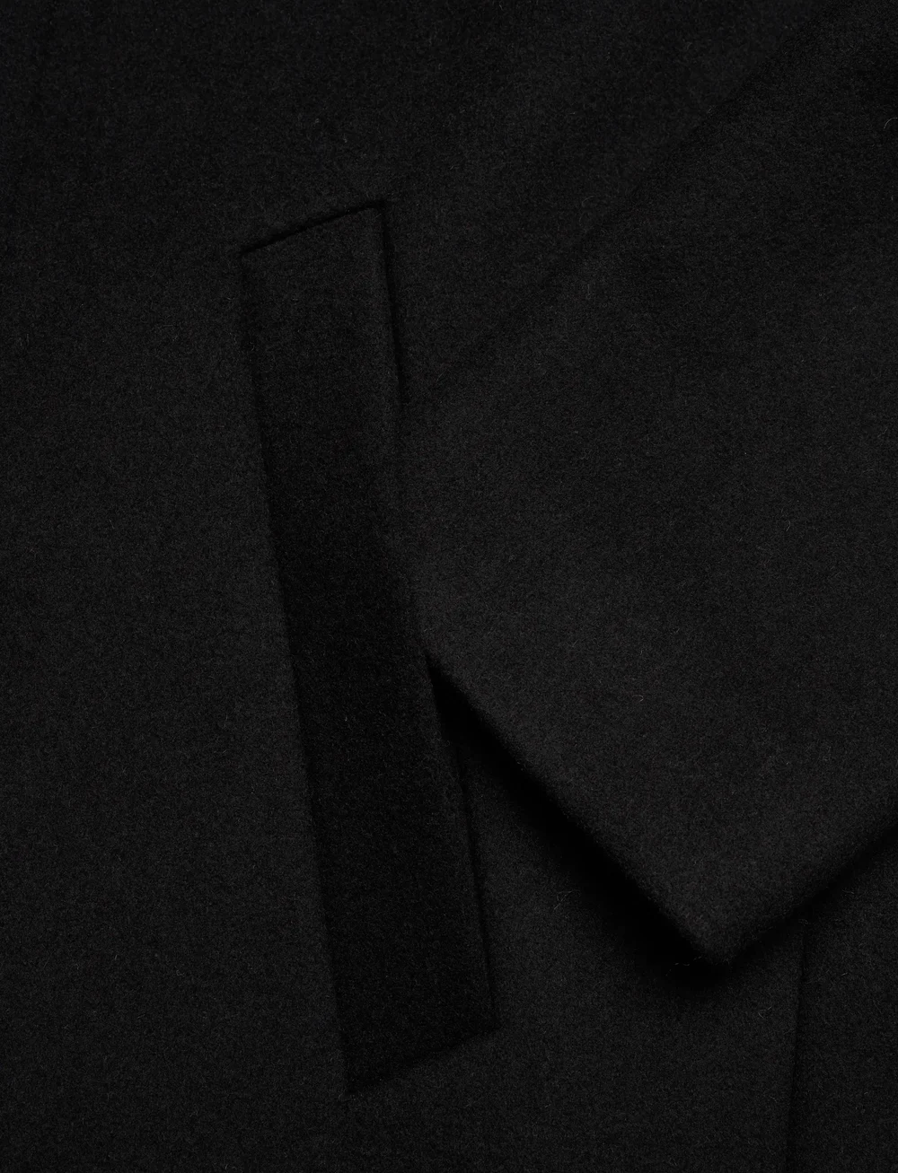 Lindbergh Black - Detachable collar wool coat - winter jackets - black - 3