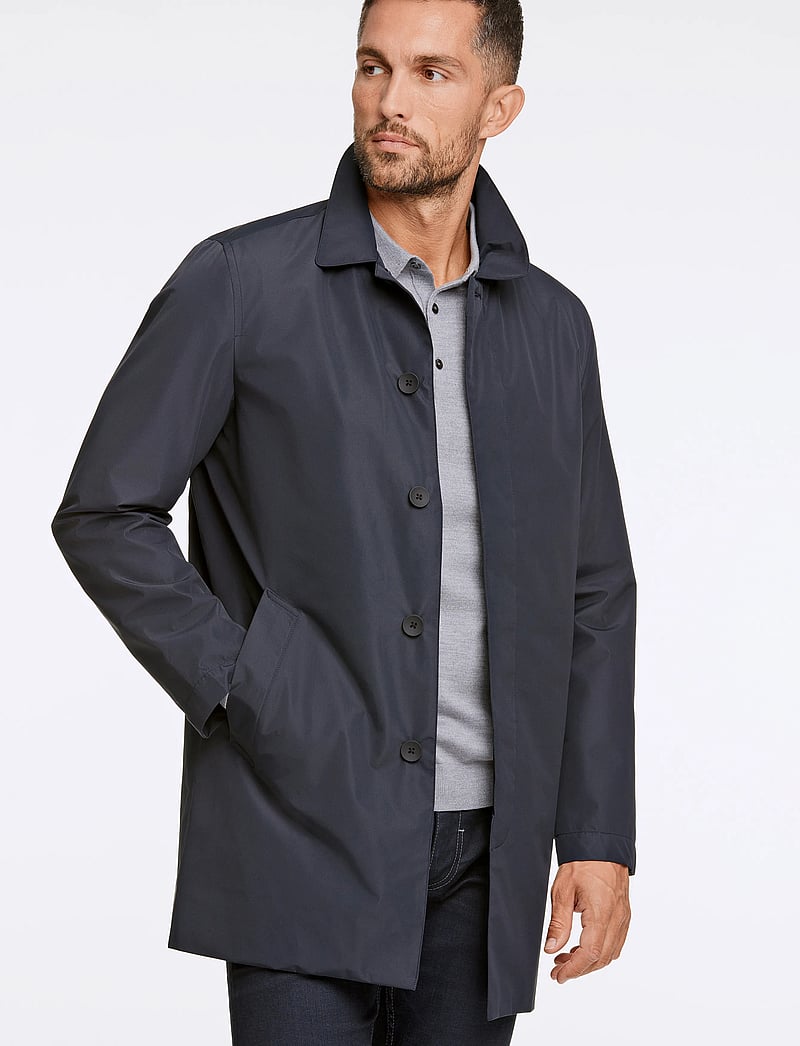 Lindbergh Black - Water repellent mac coat - Õhukesed mantlid - dk navy - 0