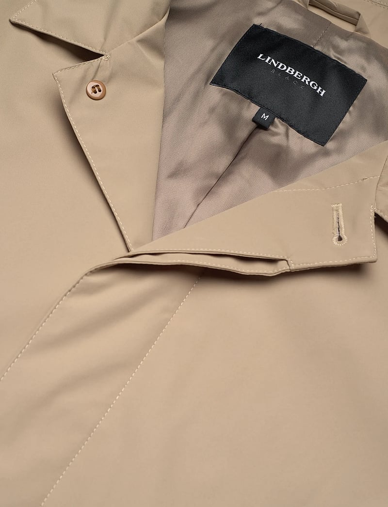 Lindbergh Black - Water repellent mac coat - Õhukesed mantlid - lt sand - 2