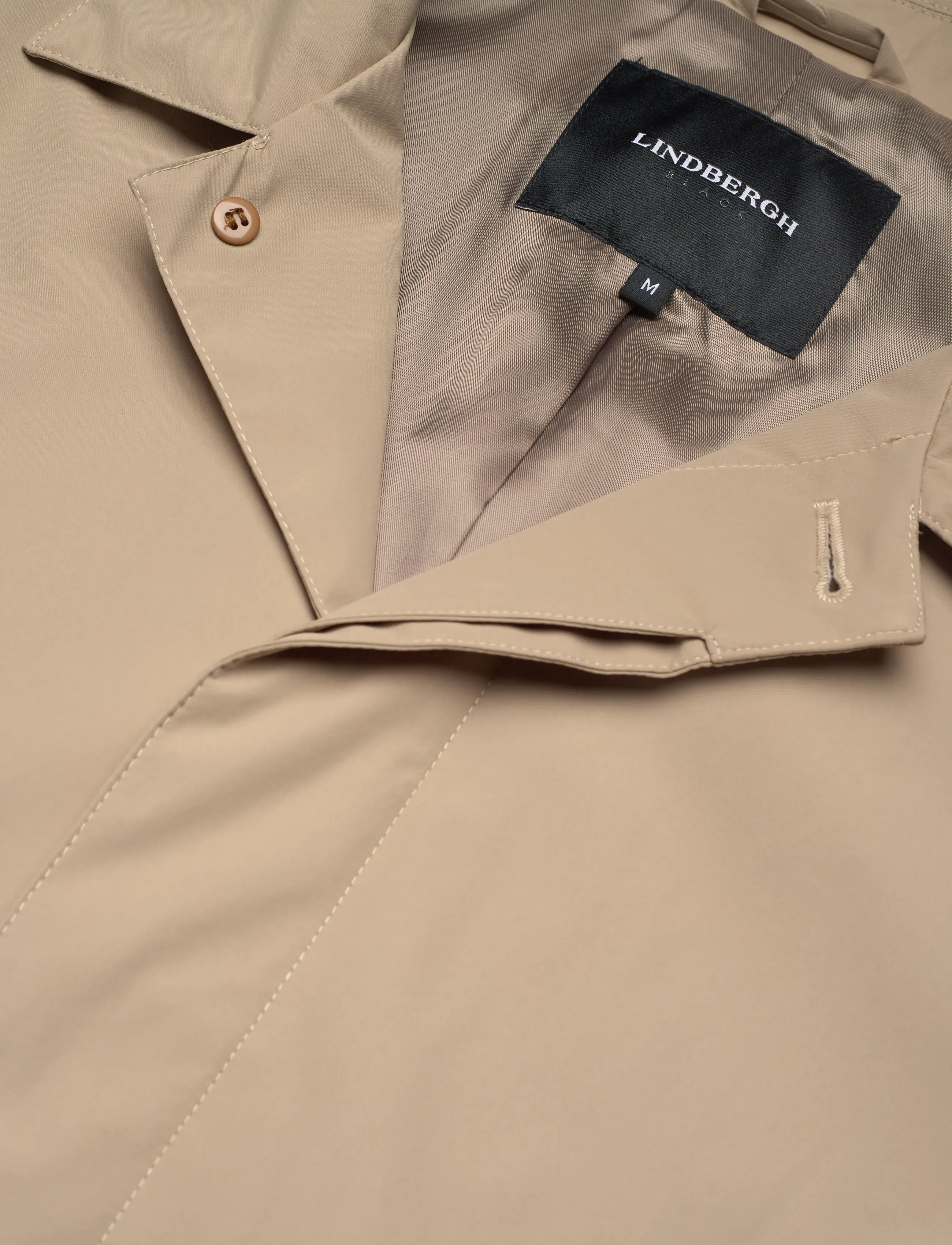 Lindbergh Black - Water repellent mac coat - Õhukesed mantlid - lt sand - 2