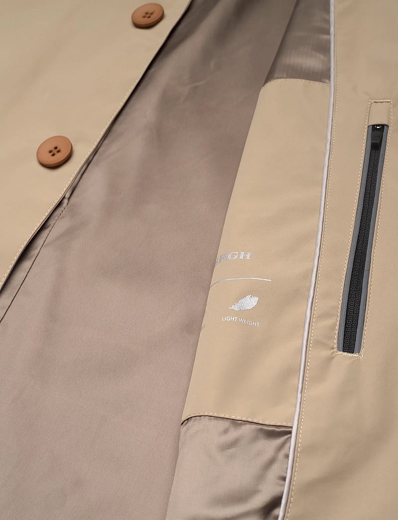 Lindbergh Black - Water repellent mac coat - Õhukesed mantlid - lt sand - 4