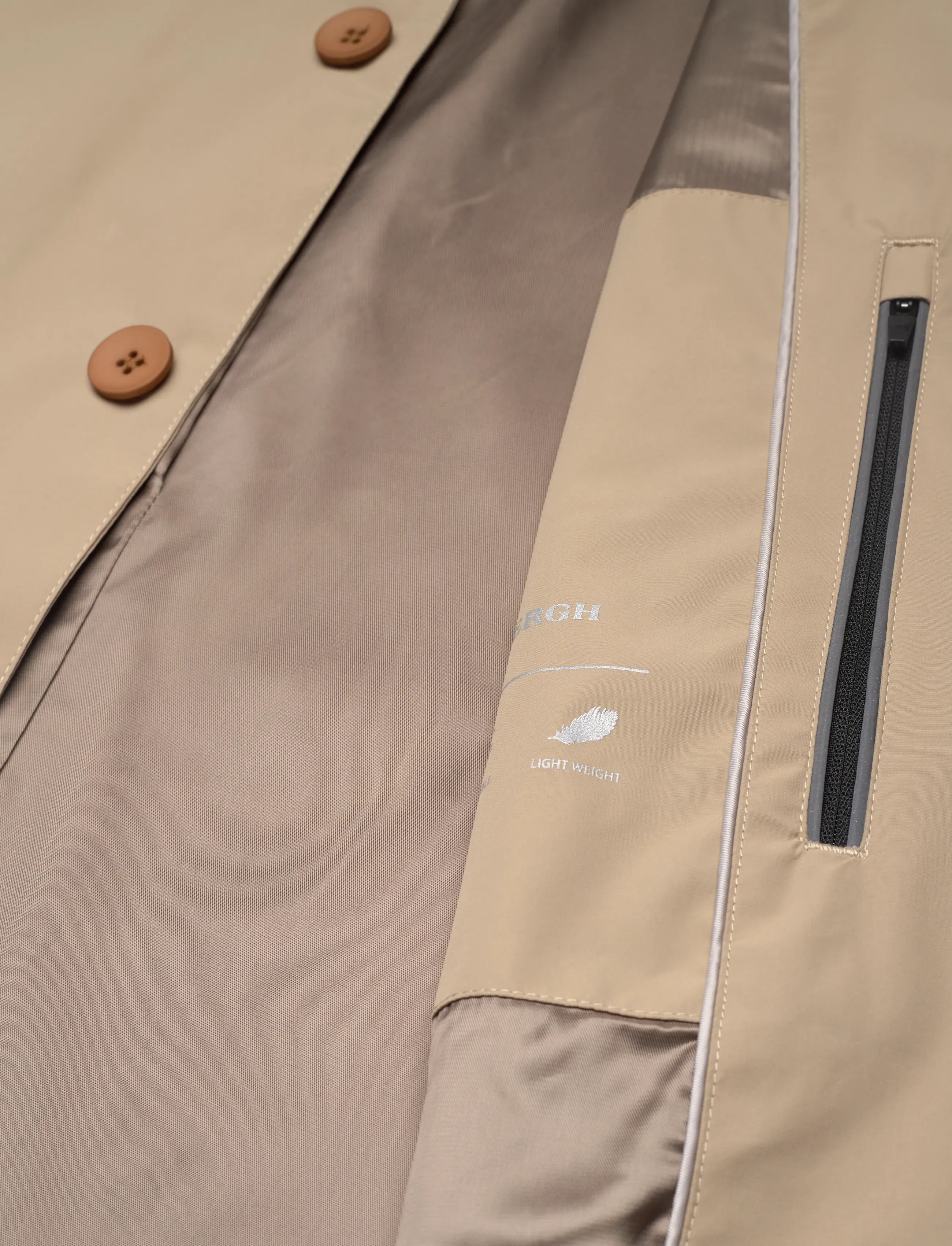 Lindbergh Black - Water repellent mac coat - Õhukesed mantlid - lt sand - 4