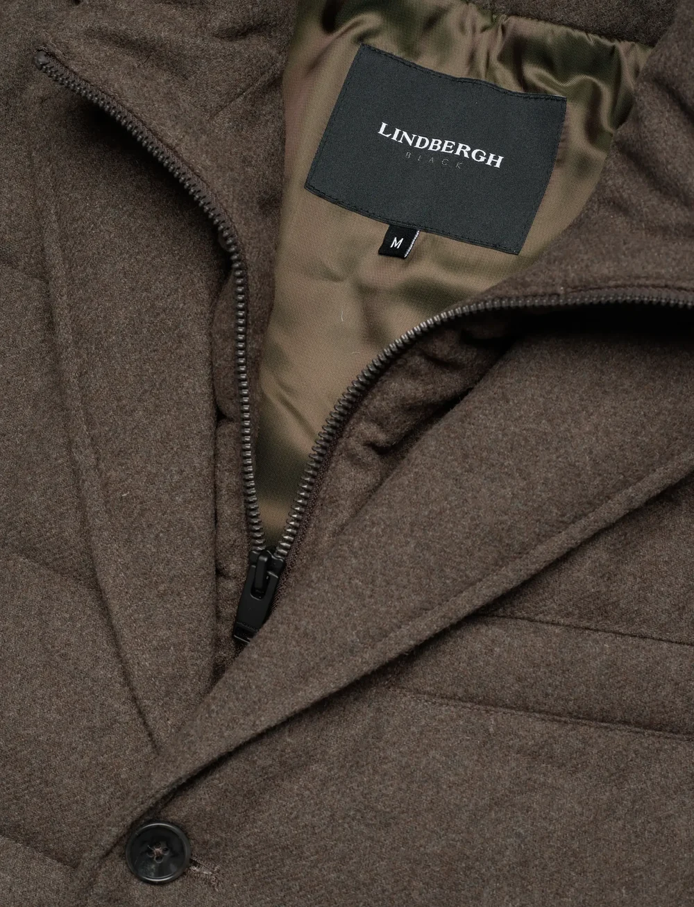 Lindbergh Black - Down blazer jacket - vinterjakker - brown mel - 2