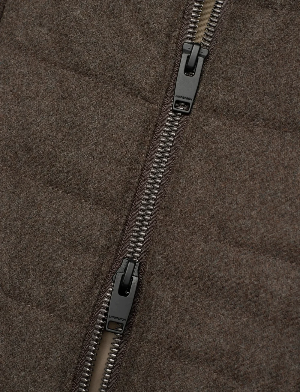 Lindbergh Black - Down blazer jacket - vinterjakker - brown mel - 4