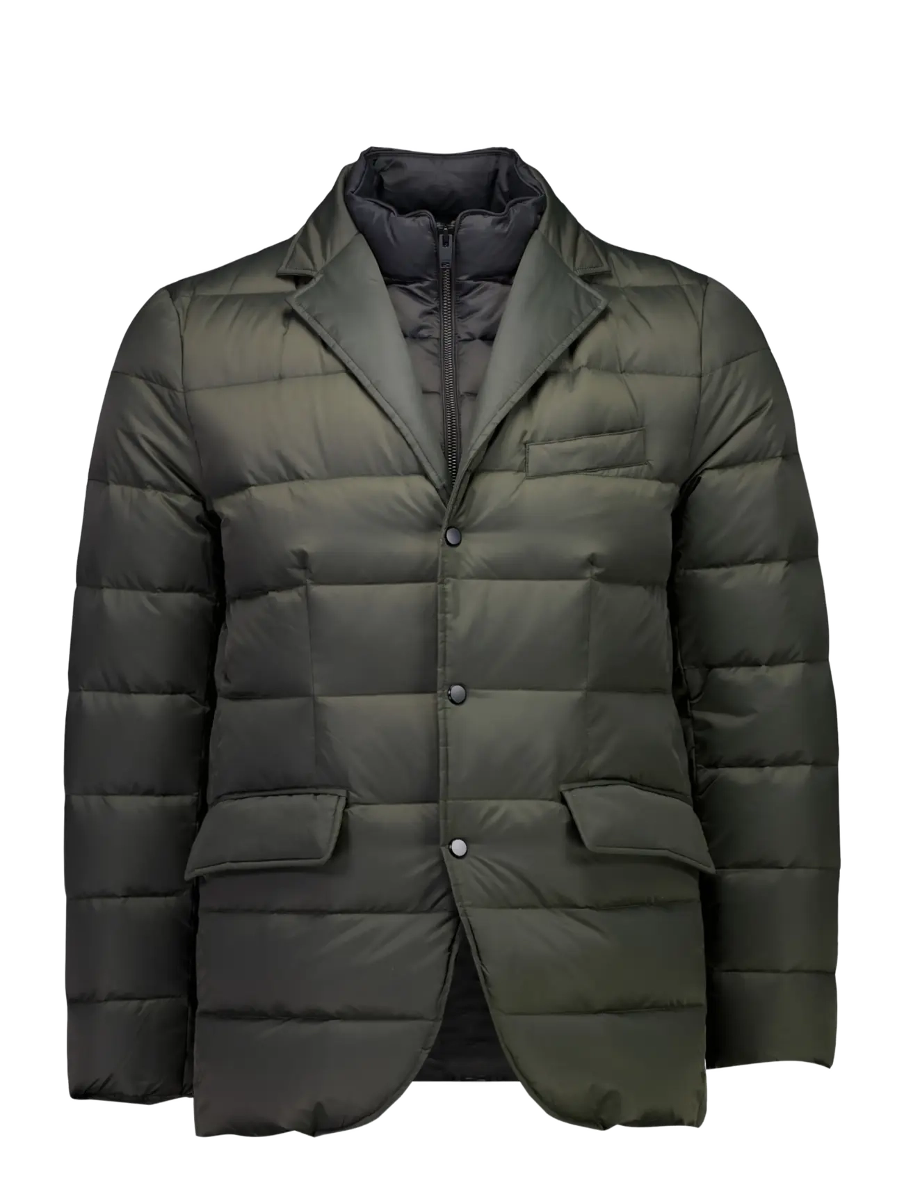 Lindbergh Black - Water repellent down blazer - hybrid jackets  - dk army - 1