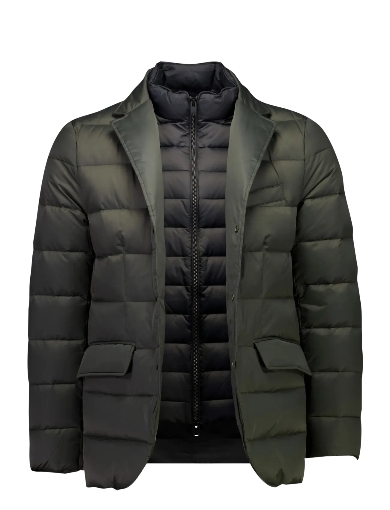 Lindbergh Black - Water repellent down blazer - hybrid jackets  - dk army - 2
