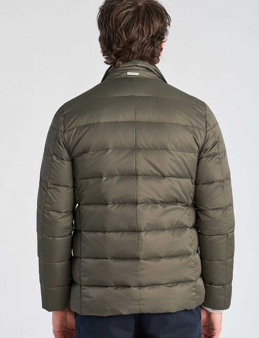 Lindbergh Black - Water repellent down blazer - hybrid jackets - dk army - 5
