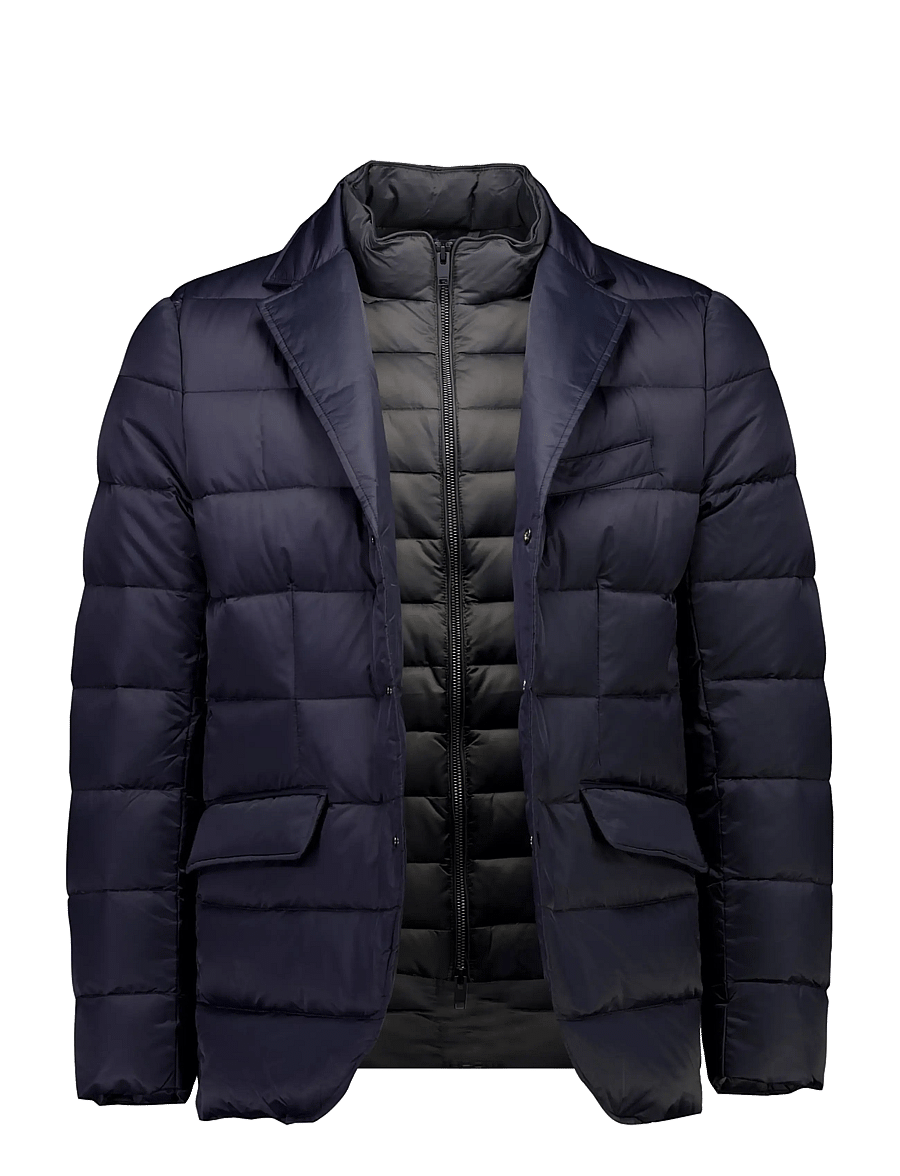 Lindbergh Black - Water repellent down blazer - hübriidjoped - dk navy - 2