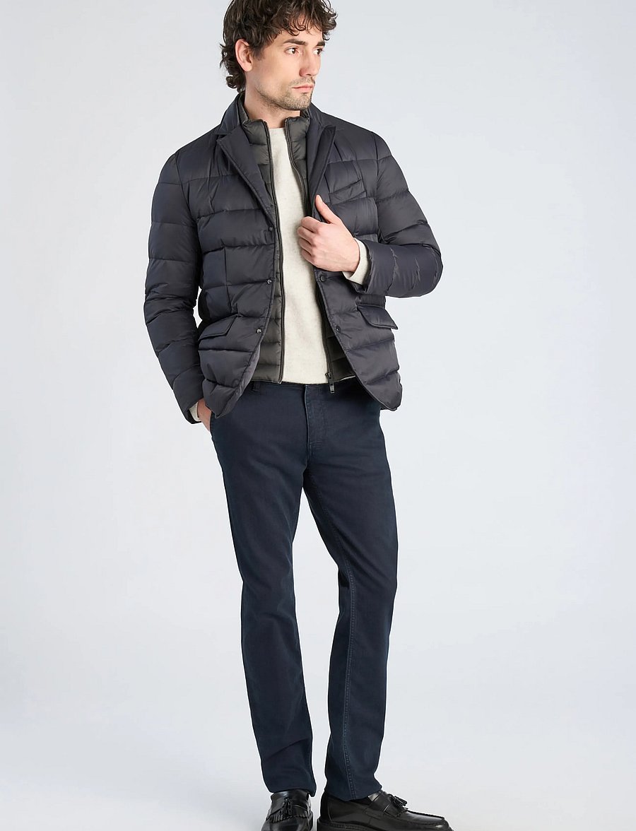 Lindbergh Black - Water repellent down blazer - hübriidjoped - dk navy - 0