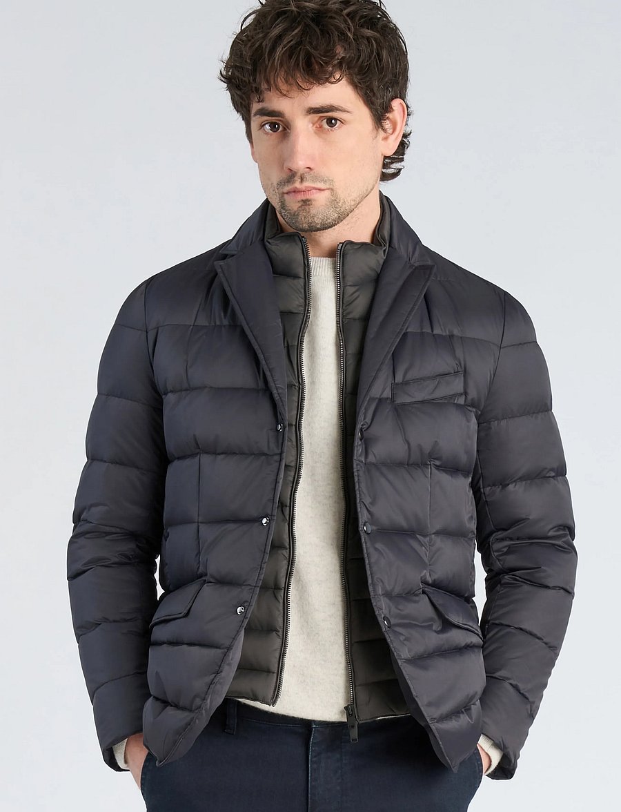 Lindbergh Black - Water repellent down blazer - hübriidjoped - dk navy - 4