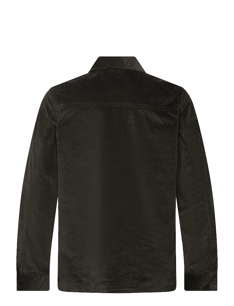Lindbergh Black - 1927: Corduroy overshirt - overshirts - black olive - 1