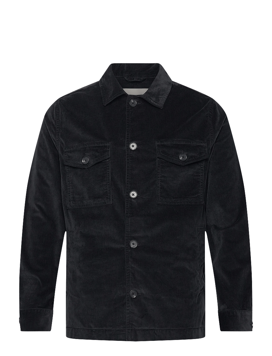 Lindbergh Black - 1927: Corduroy overshirt - dk navy - 0