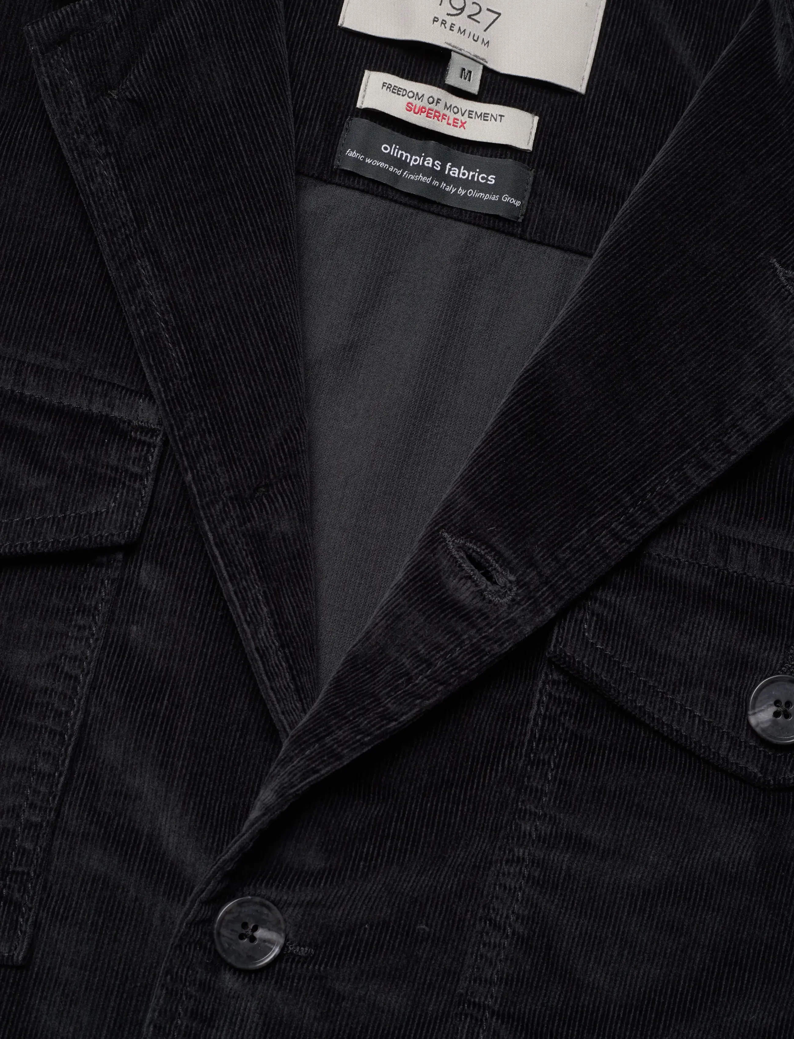 Lindbergh Black - 1927: Corduroy overshirt - dk navy - 2