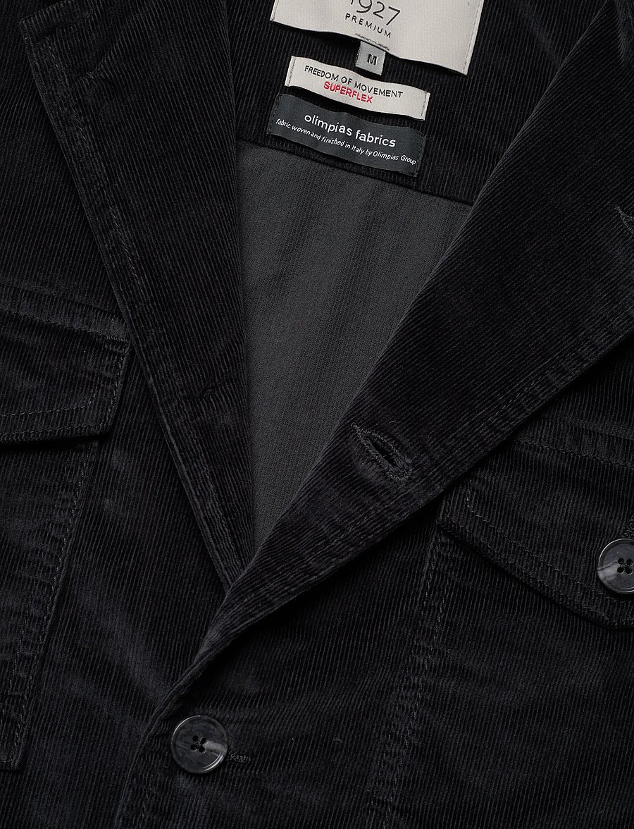 Lindbergh Black - 1927: Corduroy overshirt - dk navy - 2