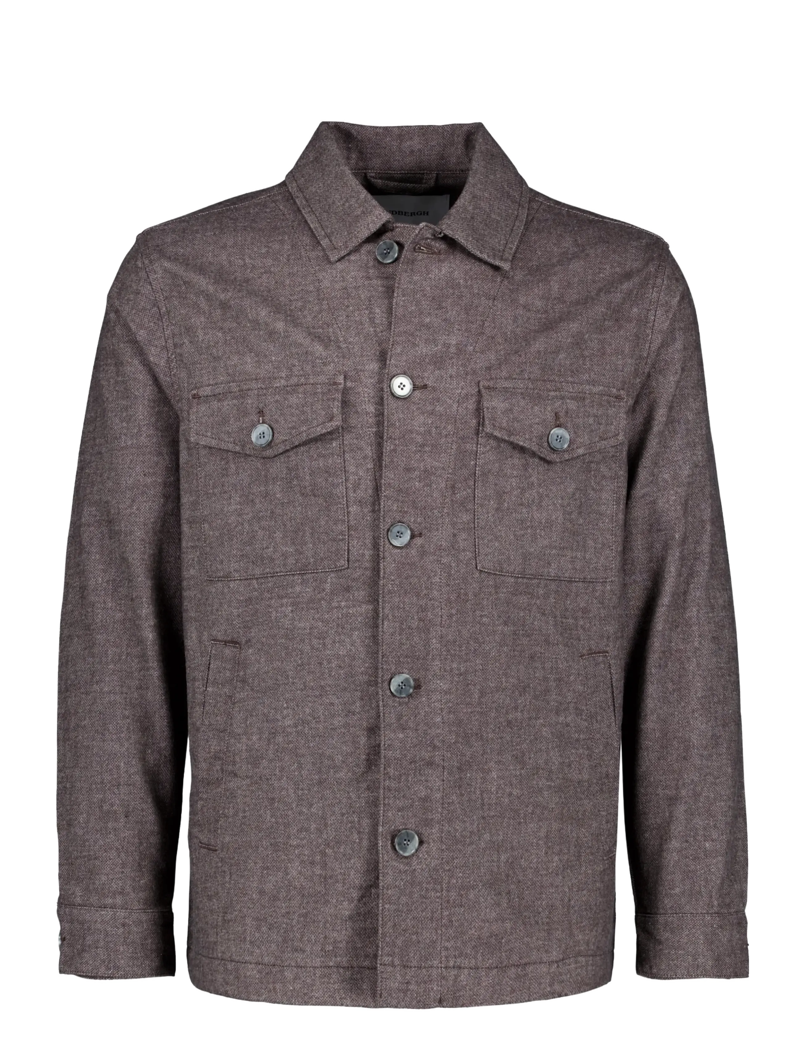 Lindbergh Black 1927: Superflex overshirt - Jakker - BROWN MIX / brown