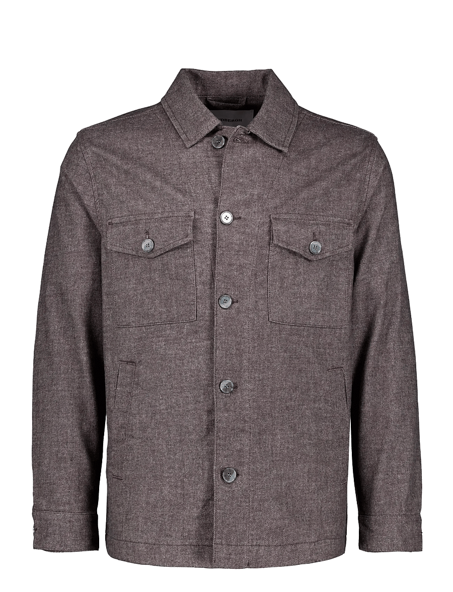 Lindbergh Black - 1927: Superflex overshirt - brown mix - 0