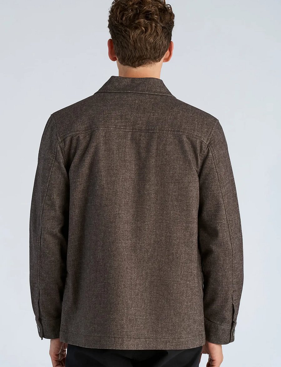 Lindbergh Black - 1927: Superflex overshirt - Überhemden - brown mix - 4