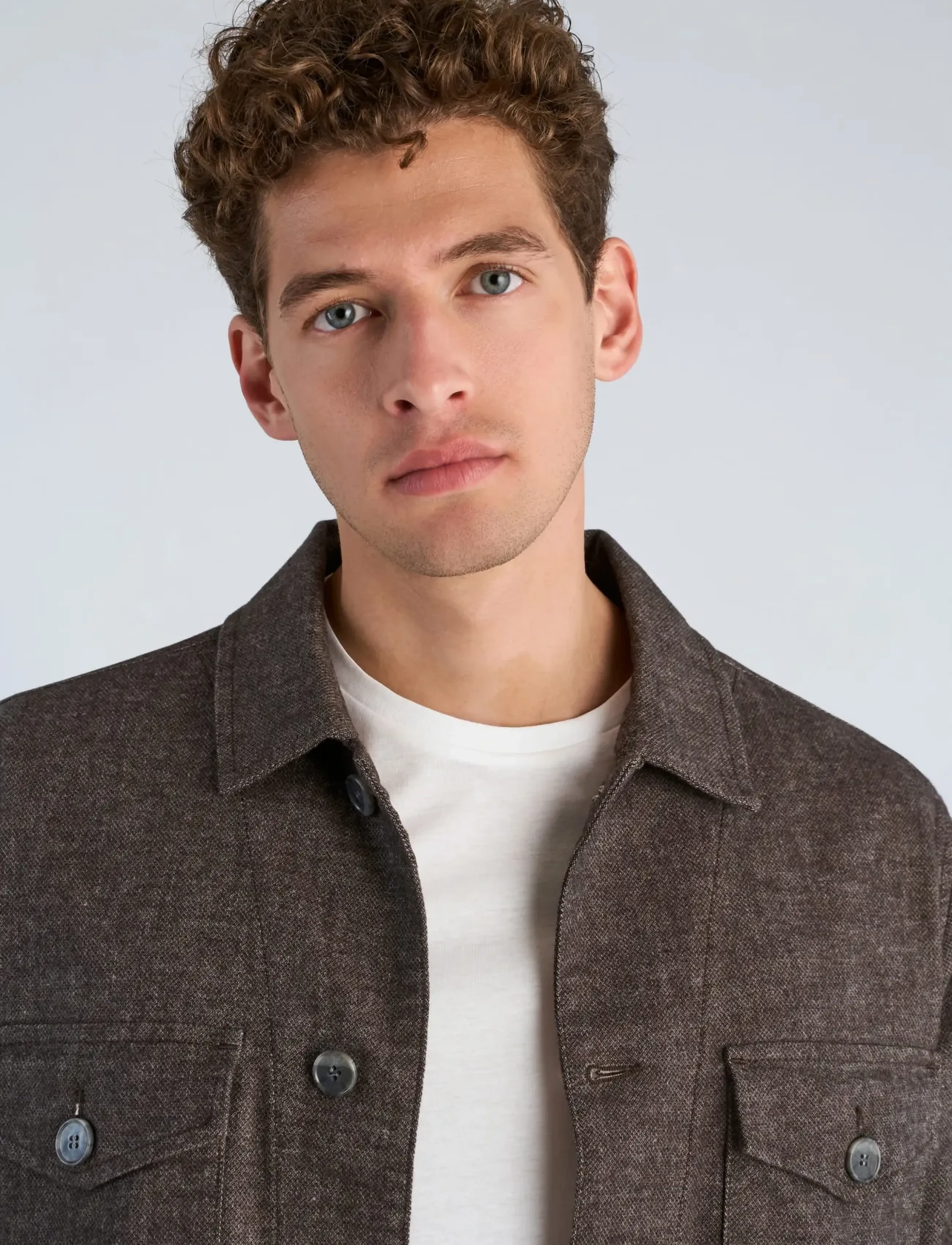 Lindbergh Black - 1927: Superflex overshirt - Überhemden - brown mix - 5