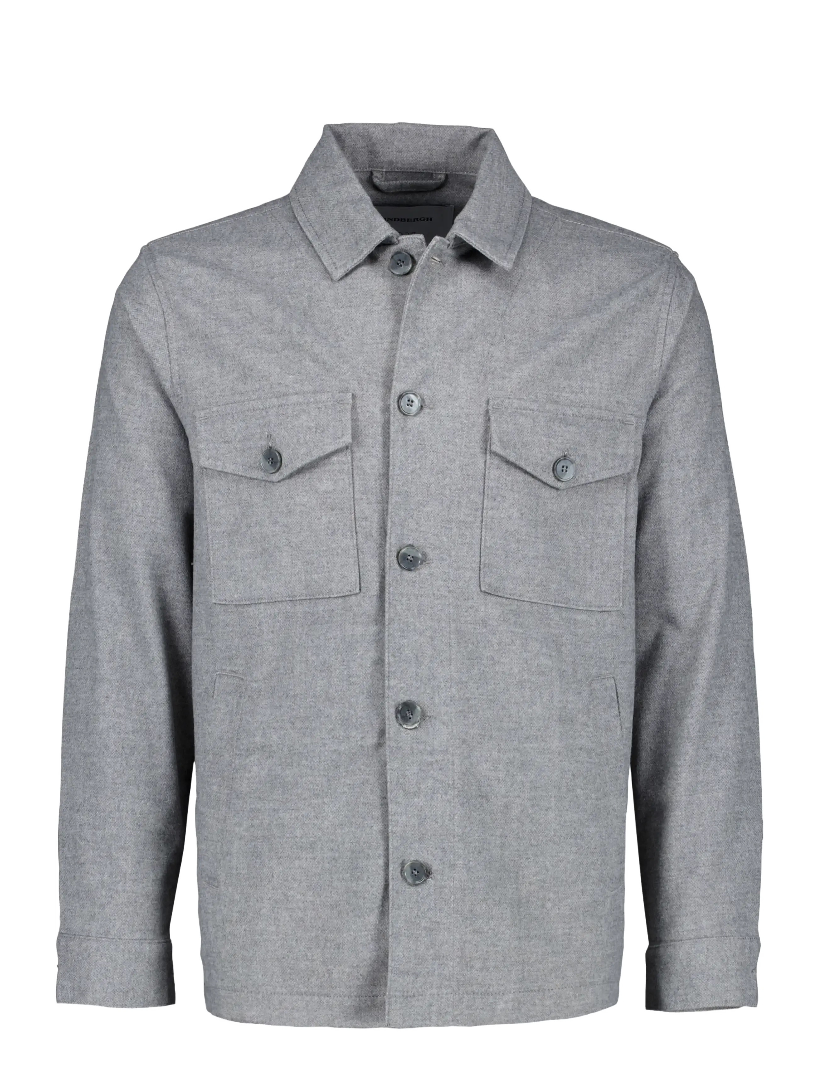 Lindbergh Black 1927: Superflex overshirt - Jakker - GREY MIX / grey
