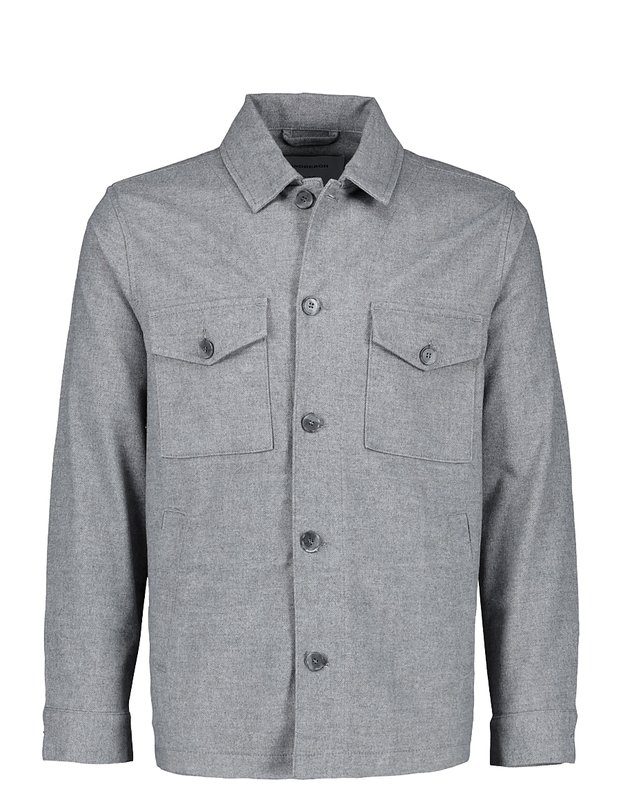 Lindbergh Black - 1927: Superflex overshirt - grey mix - 0