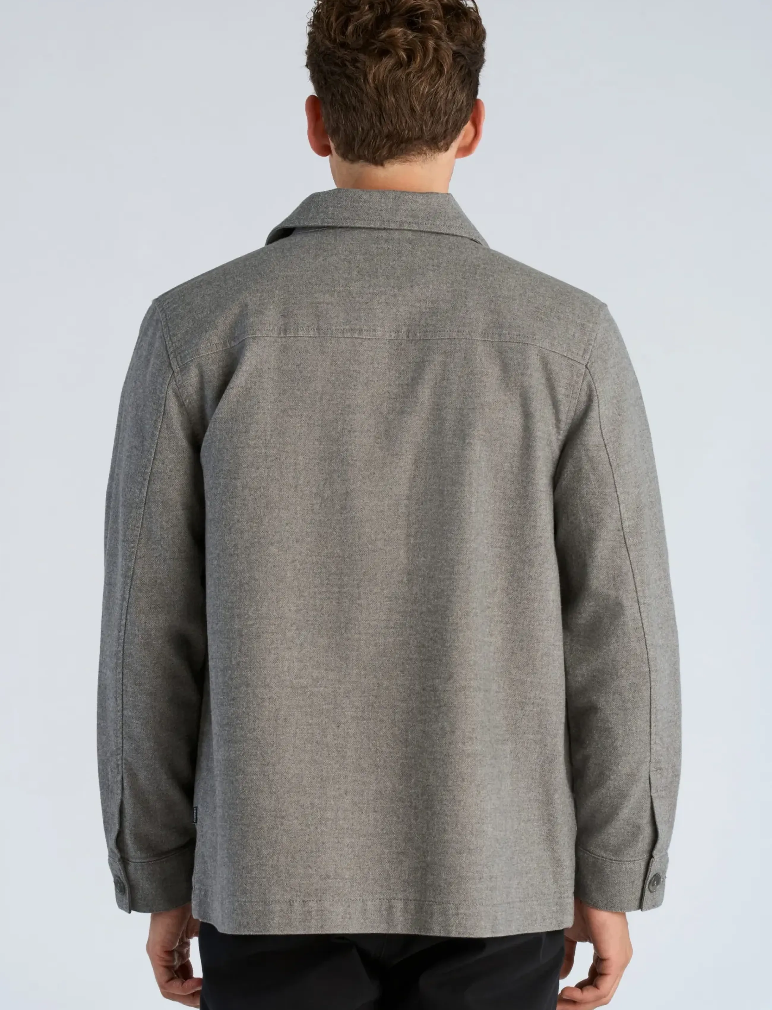 Lindbergh Black - 1927: Superflex overshirt - höstkläder - grey mix - 4
