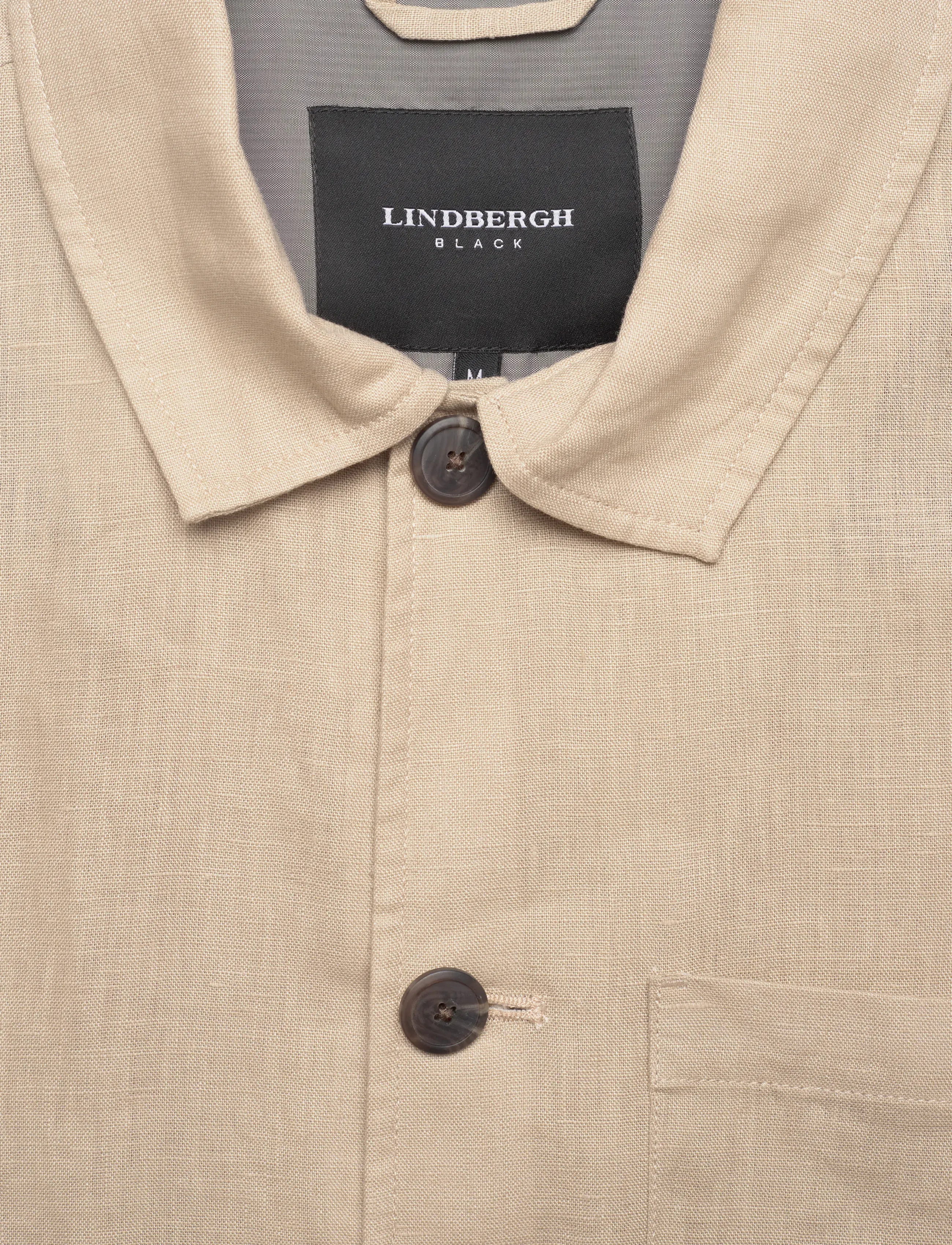 Lindbergh Black - ?Linen overshirt - urlaubsfavoriten - sand - 2