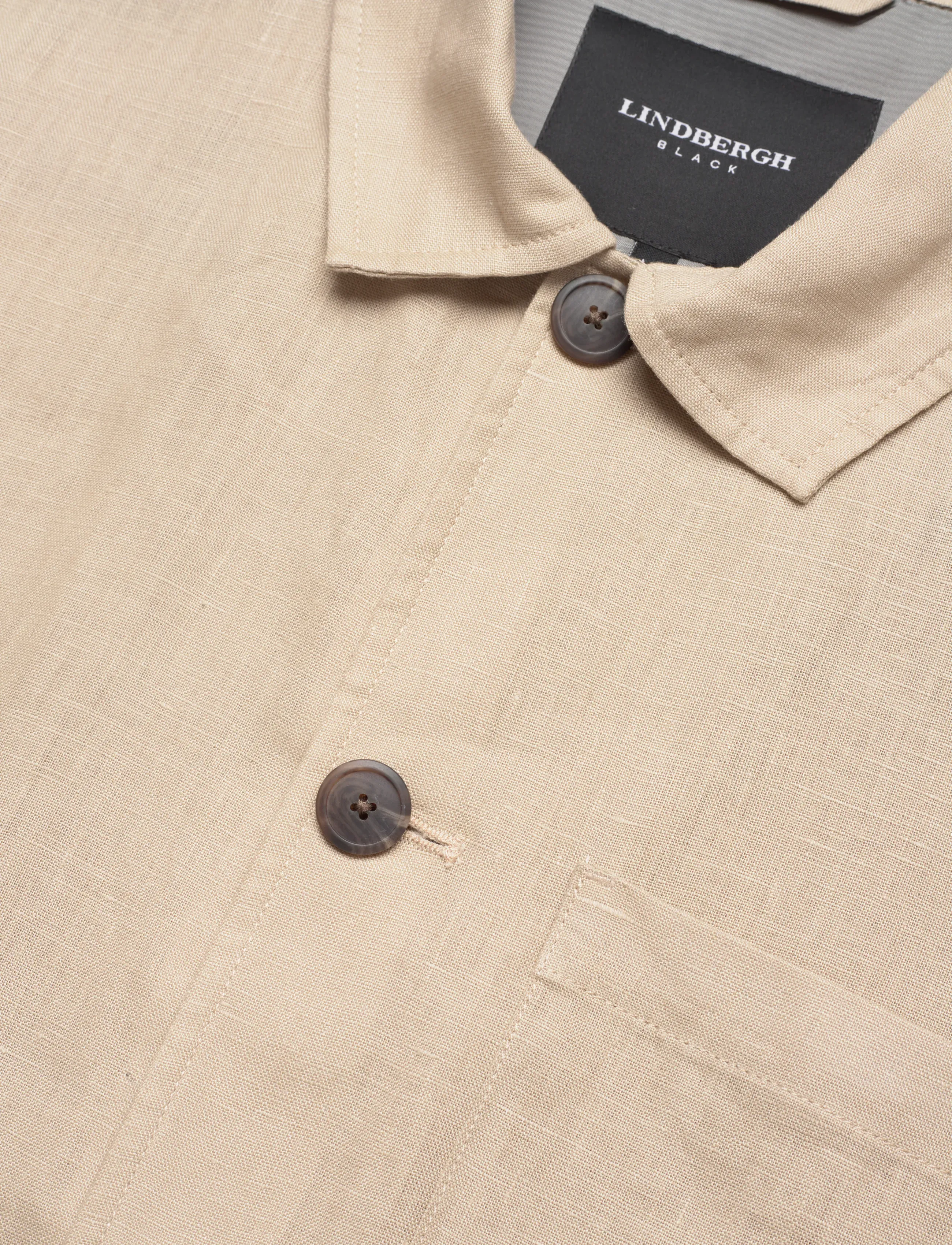 Lindbergh Black - ?Linen overshirt - urlaubsfavoriten - sand - 3